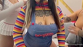 Mstriggahappy halloween lesbian orgy