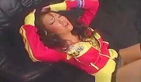 Tanned Japanese Chick Getting Bukkake