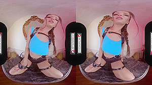 Big Titted Finds A Big Artifact In Your Pants With Vr Porn, Lara Craft And Virtual Reality