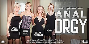 Horny Milfs Go Wild In Hardcore Anal Orgy