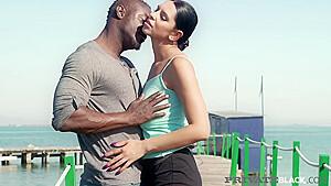 Kira Queen In Busty Beauty Gets Chocolate Cock Fucked By Bbc!