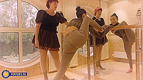 Veri, The Granny Ballet Teacher Is Back With A New Young Lesbian Student To Please Her Hairy Pussy – MatureNl
