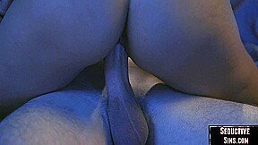 Bigass horny babe cockriding her lover