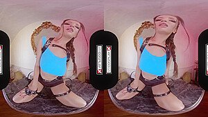 Big Titted Finds A Big Artifact In Your Pants With Vr Porn, Lara Craft And Virtual Reality