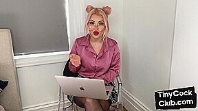 Cute bae in glasses commeting small dick
