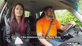 Euro babe publicly fingered before outdoor sex