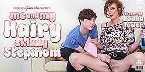 Fucking My Skinny And Hairy 59 Year Old Stepmom Noana Tower On The Sofa Is A Wet Dream Come True