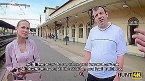 Real Man Watches How His Lassie Sucks Strangers Cock For Cash