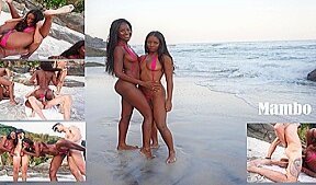 Daped-In-Public #6 : 2 Ebony Princesses Get Fucked At The Beach