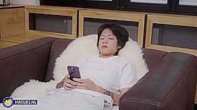 47 Year Old Stepmom Sissy Seduces Her Stepson Into Fucking And Eating Out Her Hairy Bush Pussy