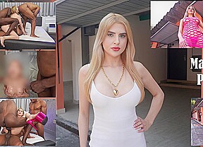 Beautiful 22 Years Brazilian Blonde Fucked By 3 Big Cocks Then