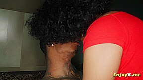 Selva Lapiedra, a sexy Brazilian pornstar, demonstrates her luscious black assets and fur covered poon in a