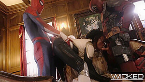 Spider Man And Ana Foxxx In Exotic Adult Clip Cosplay New Just For You