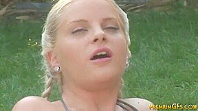 Filthy solo teen Kimmy shoves dildo up her pussy