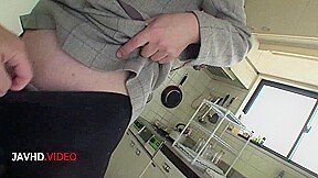 Japanese beauty indulges in sensual solo play