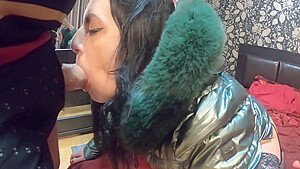 Milfycalla Ep 137 Stepmom Was Face Fucked. Cum On Shiny And Fluffy Jacket