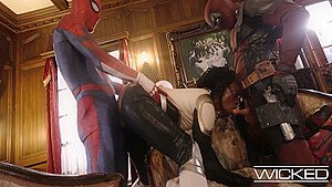 Spider Man And Ana Foxxx In Exotic Adult Clip Cosplay New Just For You