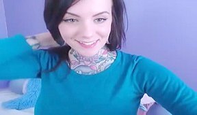 Tattooed emo masturbates