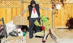 The Grinch couldnt ruin Christmas n now wants it up her ass