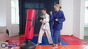 57 Year Old Milf Diana Gets Wet With 26 Year Old Ellis In This Old & Young Lesbian Sexfight Match – MatureNl