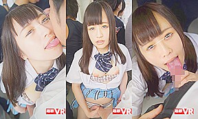 Drooling, Kissing, Groping, Slutty Schoolgirl Raw VR; Fetish JAV VR Porn