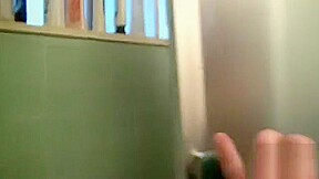 Emo girl caught fingering in the shower