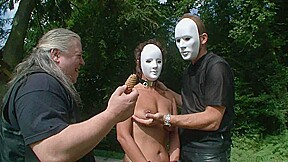 Hot threesome in masked