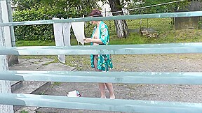 Milf Naked In Public. . Frinas Husband Peeps In Window Like In House Yard Her Pregnant Step sister Dries Clothes In Bathrobe No Bra And Panties. Public Nudity. Outdoors Pov 11 Min