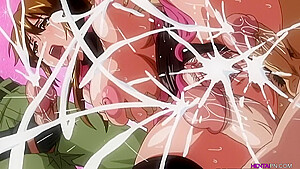 Muscular studs bang girls pussy and ass in a DP – Hentai Uncensored