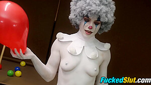 Porn With Hottie Masked As A Clown