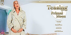 Primal Moon Is A British Cougar That Loves To Please Her Shaved Pussy