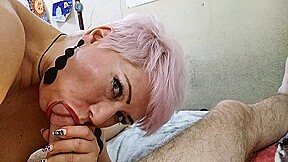 Pussy Close-up And Cock In The Throat Of A Mature Cougar .!. ))