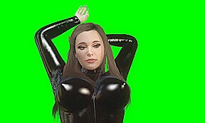 Shiny Busty Latex Girl Rides You – POV Cowgirl (Passthrough)