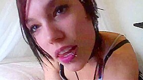 Sweet emo girl masturbation