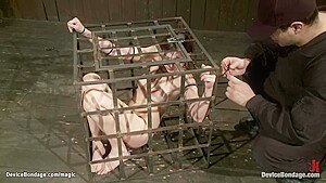 Bound To Parallel Bars Babe Ass Hooked