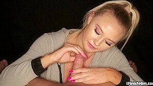 Femdom Point Of View Cfnm Babe Blowing Bfs Dick With