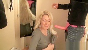 German Girls With A Strap-On In A Changing Room