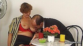 Hairy Mature Squirts On Fat Dick