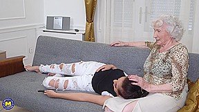 Hit Firmly Breasted Babe Having Sex With A Very Naughty Granny – MatureNl