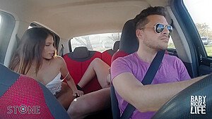 Horny Couple Fucking In My Uber Car – 1