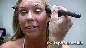 Hot platinum-blonde XXX-thirsty girl eager for outdoor hook-up with stiff cocked partner