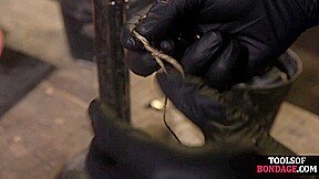 Mouthgagged naughty babe hard spanked