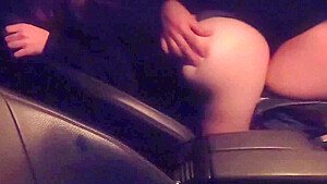 teen 18+ Perfect Ass Fucked In Car Parked In Public – Almost Caught, Creampie