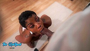 Verified Amateurs And Honeydippedcream – Ebony Slut Sucks A Big Dick Before Getting Fucked On The Table