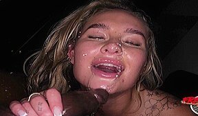 Ali Rose takes on huge BBC and gets multiple PEE treatment