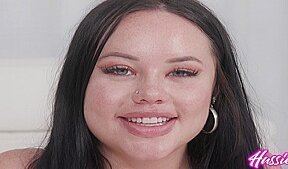 Curvy Coed’s First Bbg Threesome Featuring Madalina Moon With Brian Omally And Gi Joey