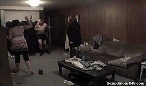 Teen slut fucks expecting father in fetish fuck scene