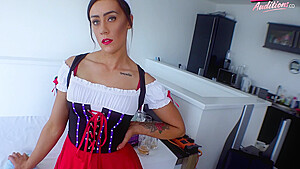 British Brooklyn Plays Horny Maid