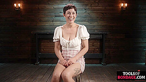 Busty Bdsm Babe Gets Whipping And Pussytoying By Master