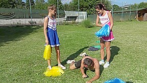 Cheerleader kicking fun by Femdom Austria